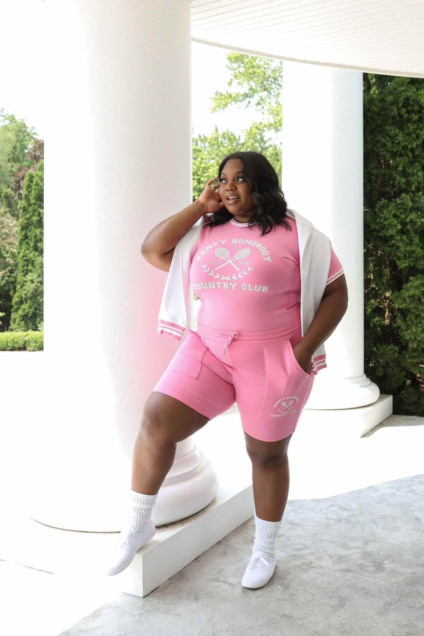 pink fancy top