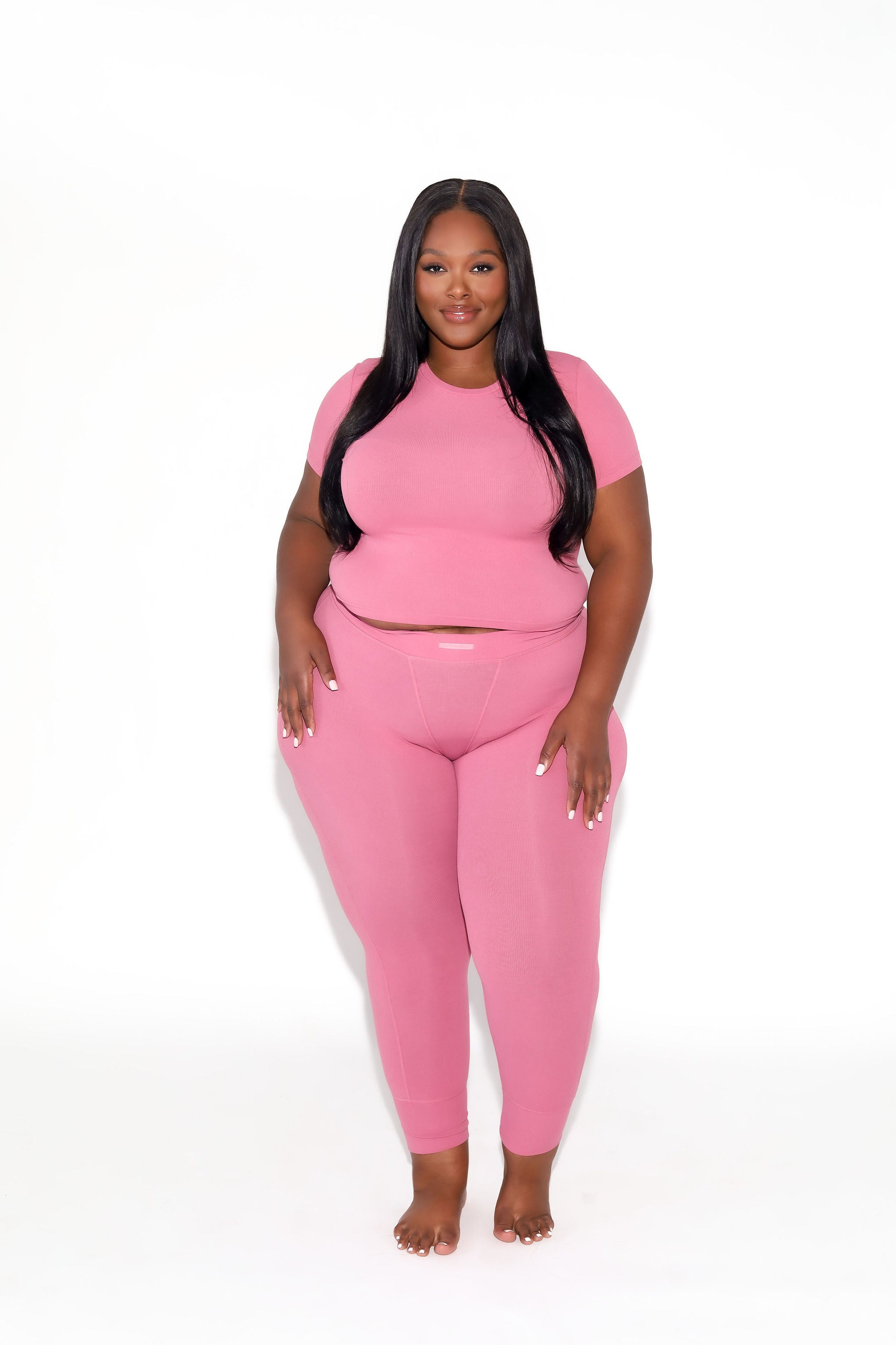 SOFT RIBBED Crewneck Tee