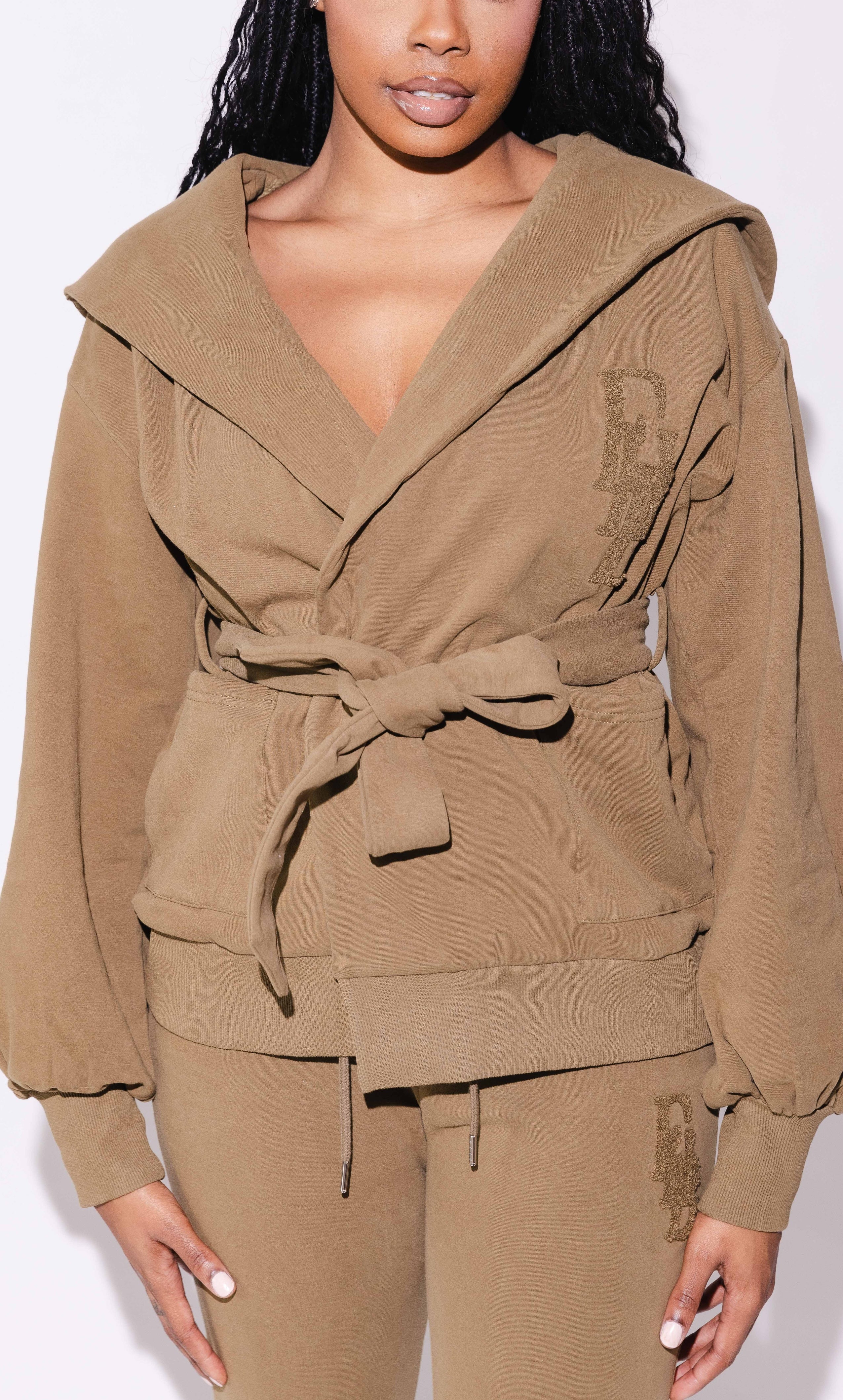 ジャケット・アウター FW12 Poeme Bohemien - Hooded Coat 48 Cozy Flight Wrap Jacket – Fancy Homebody