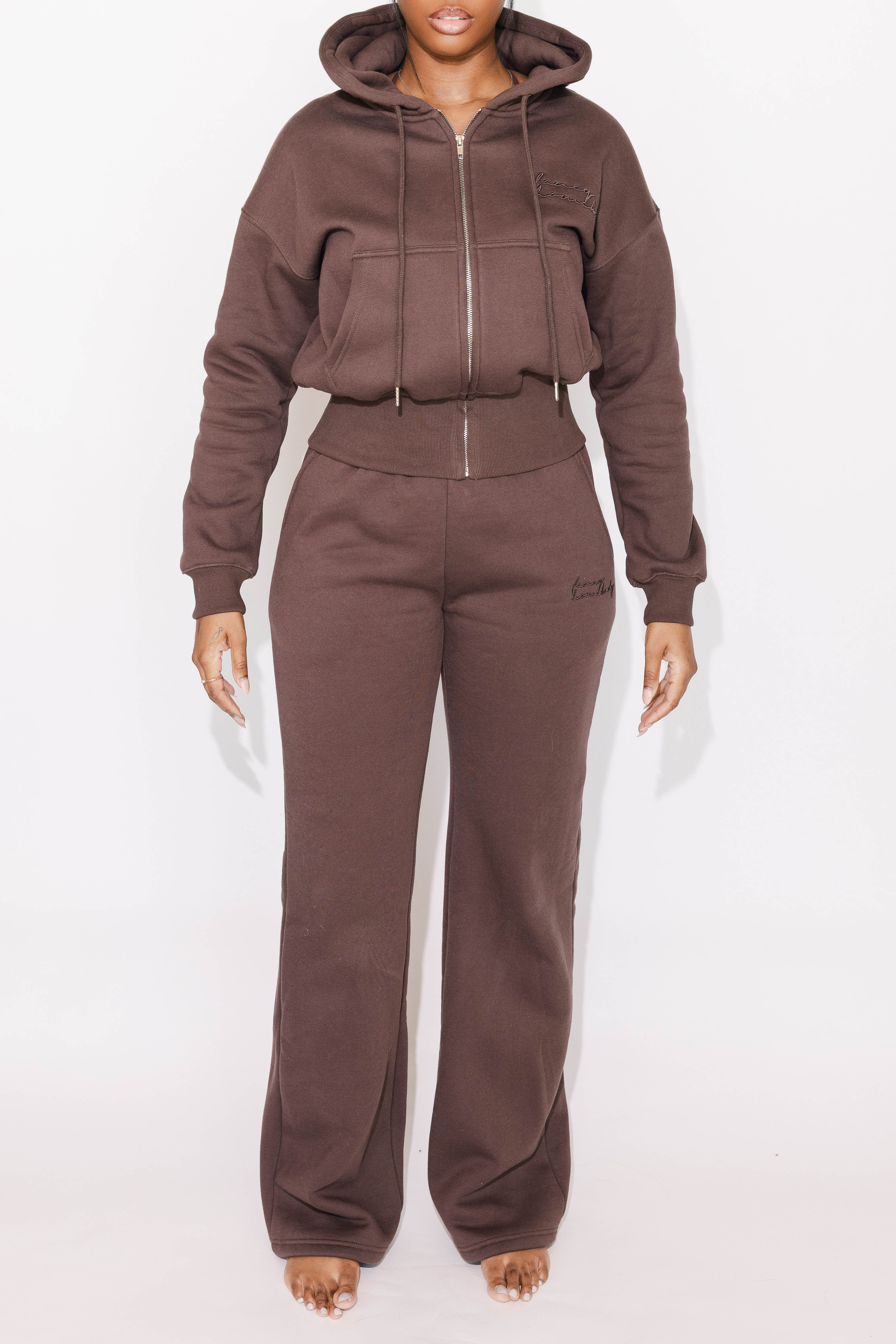 Signature Plush Zip Hoodie – Fancy Homebody