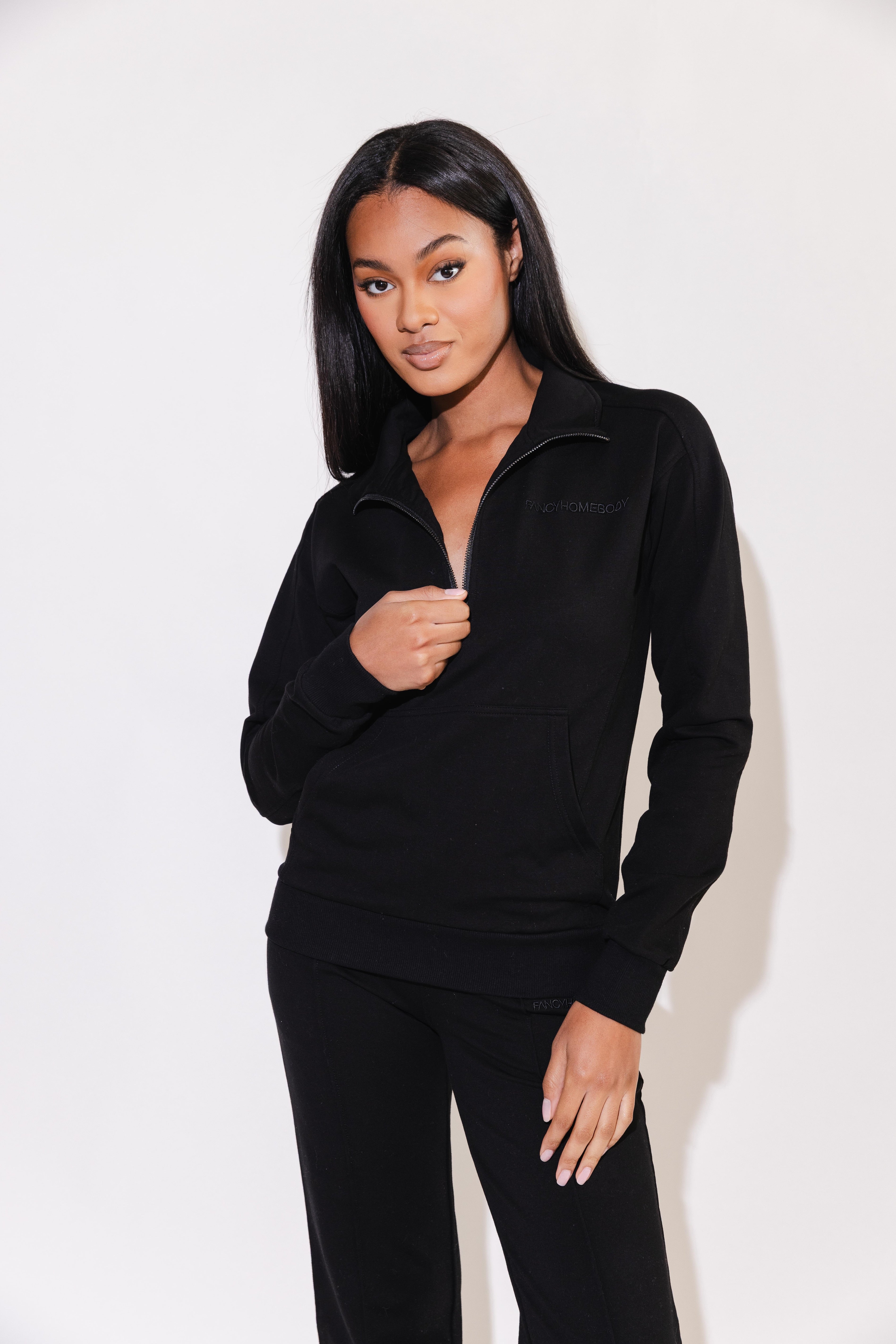 Essential Stretch Half Zip Tunic Set – Fancy Homebody