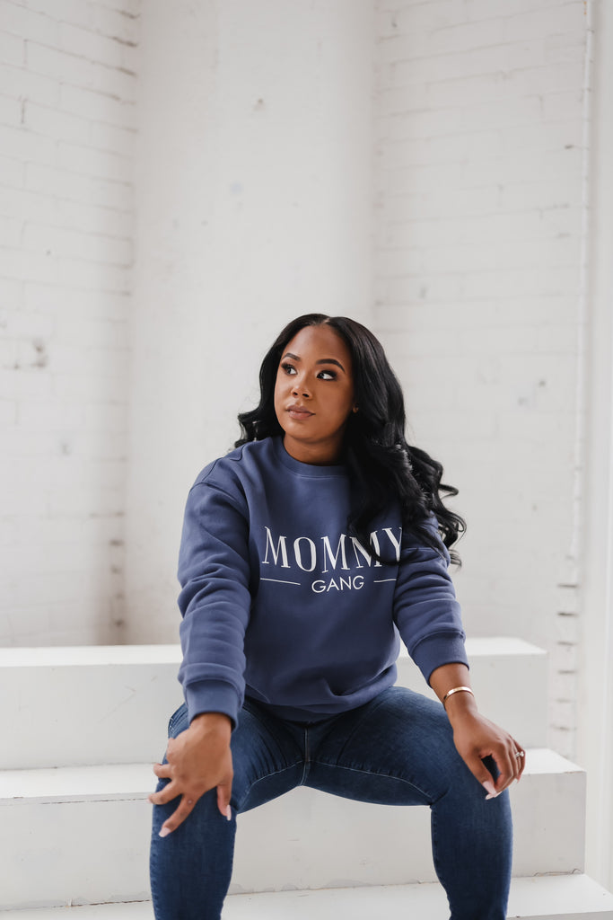Mommy + Me designer streetsign Sweatshirt